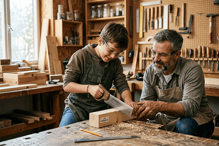 Handwerk als Sprache – wie die LIFE Jugendhilfe Kindern über praktische Tätigkeiten Selbstwirksamkeit zurückgibt